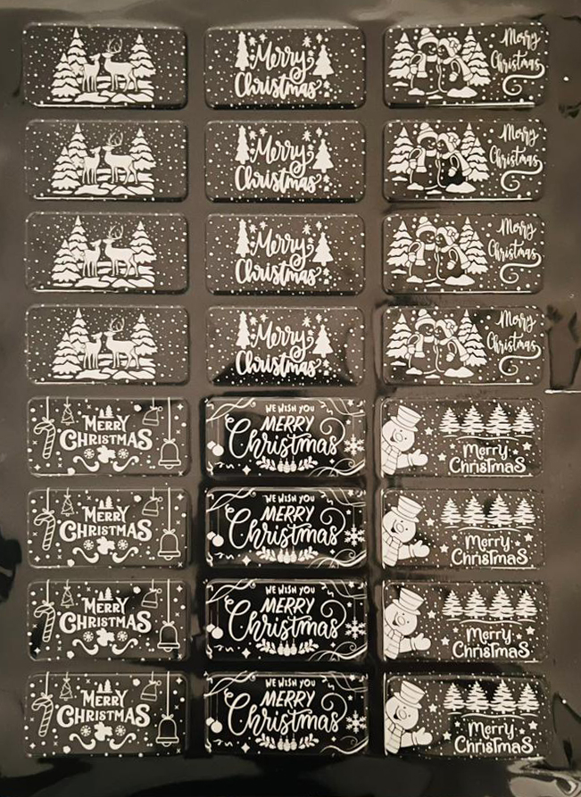 Rectangle Christmas Decorations (6 designs)