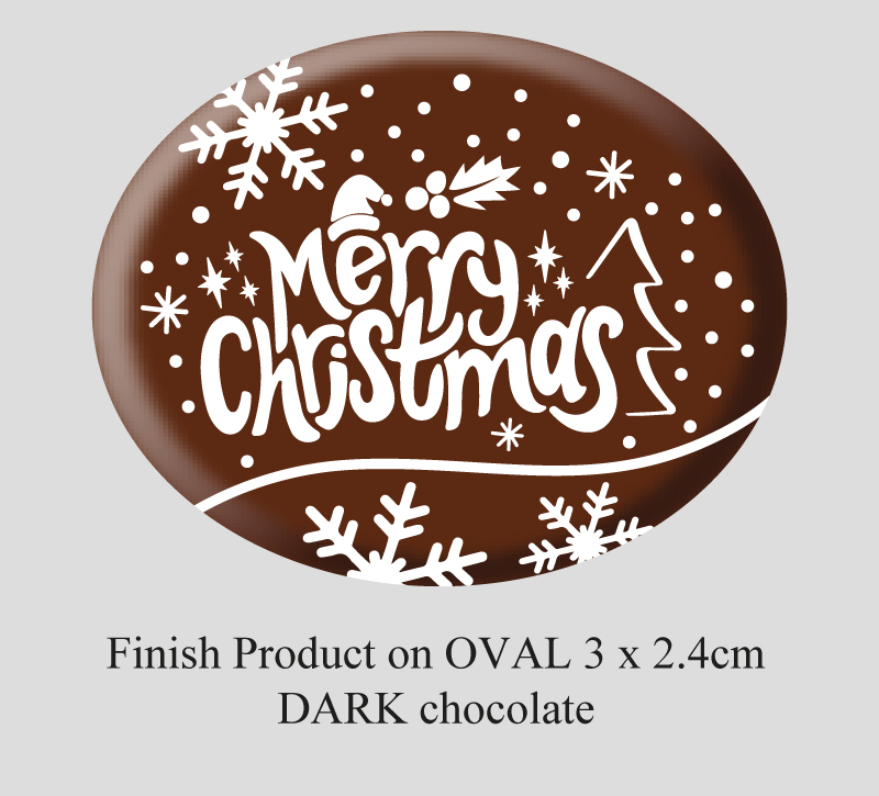 Oval Christmas Decorations (9 designs) 