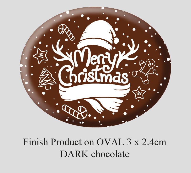 Oval Christmas Decorations (9 designs) 