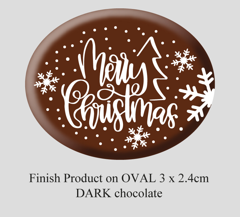 Oval Christmas Decorations (9 designs) 