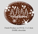 Oval Christmas Decorations (9 designs) 