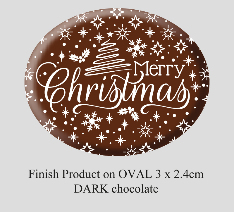 Oval Christmas Decorations (9 designs) 