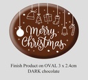 Oval Christmas Decorations (9 designs) 