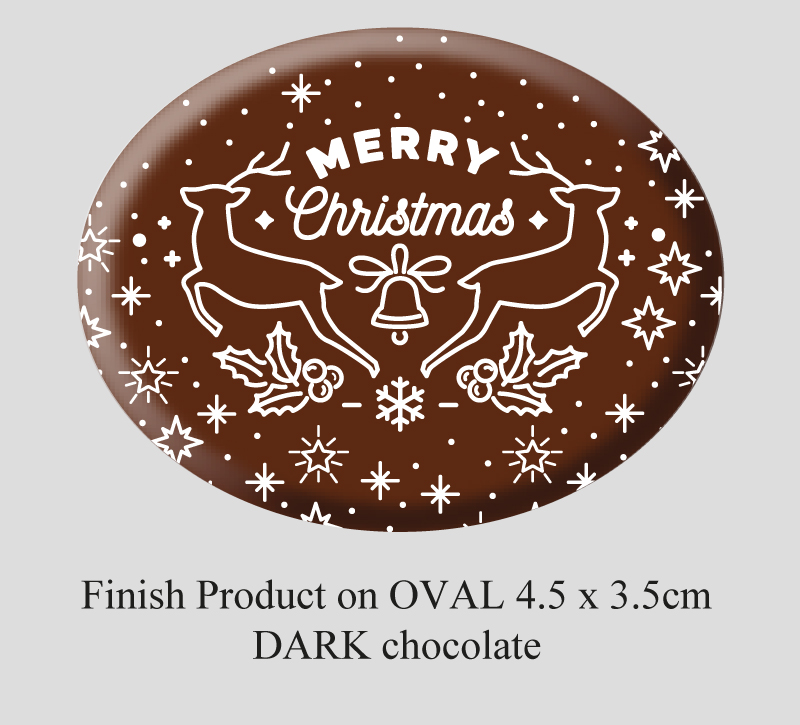 Oval Christmas Decorations (8 designs)