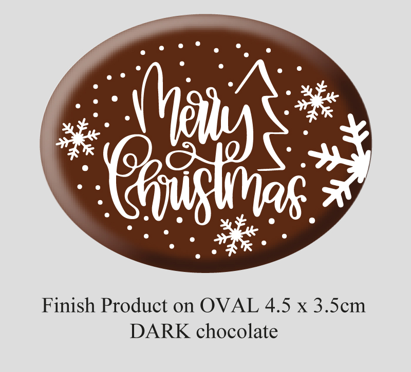 Oval Christmas Decorations (8 designs)