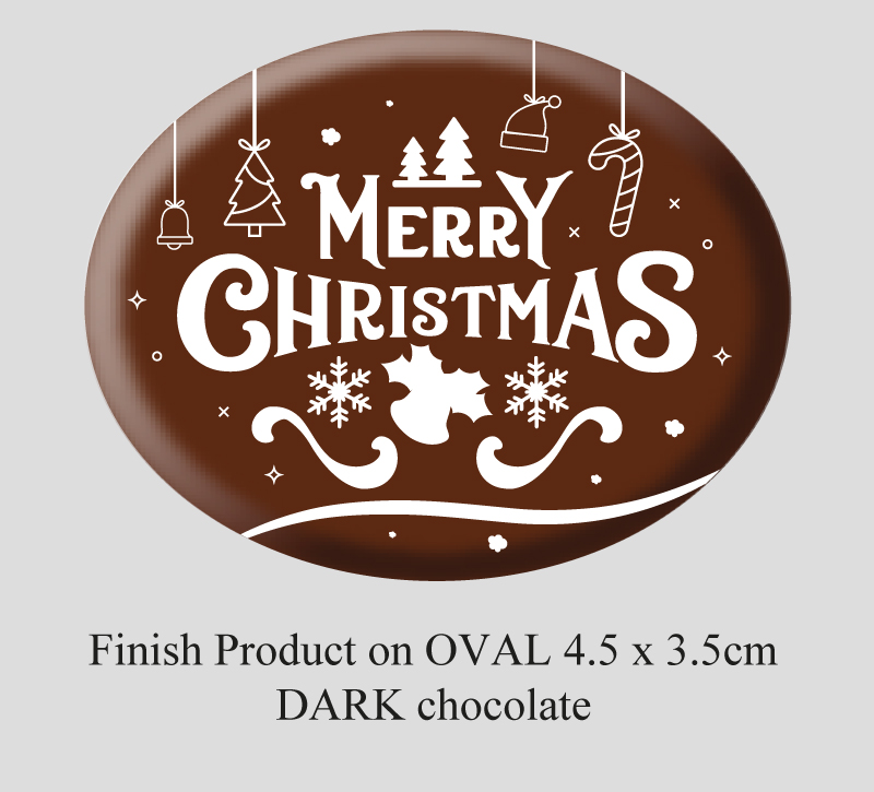 Oval Christmas Decorations (8 designs)