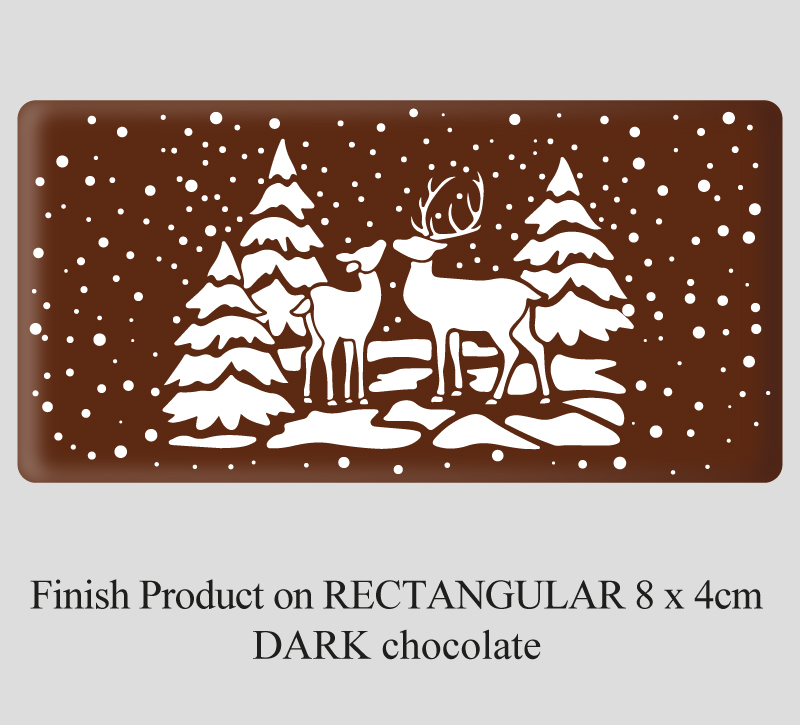 [Pack of Transfer Sheets] Rectangle Christmas Decorations (6 designs ...
