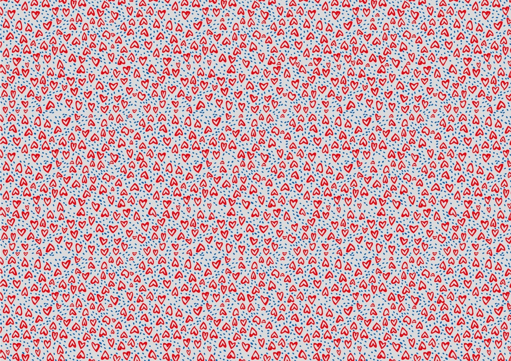 [Pack of Transfer Sheets] Valentine Love Island - 2 colors - for white chocolate - Model 1