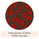 [Pack of Transfer Sheets] Valentine Love Island - 2 colors - for white chocolate - Model 1