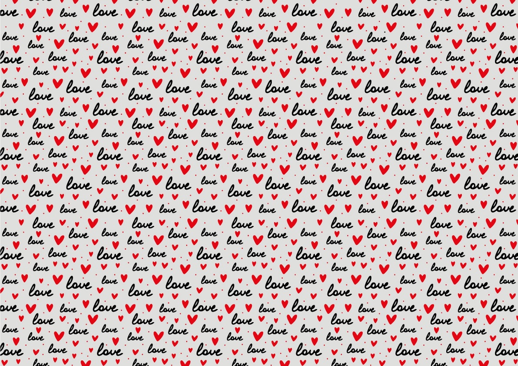 [Pack of Transfer Sheets] Valentine Love & Heart - 2 colors - for white chocolate