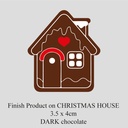 Chocolate Transfer Sheet - Dark Chocolate - Christmas House