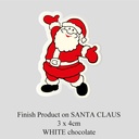 Chocolate Transfer Sheet - White Chocolate - Christmas Santa Claus