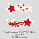 Chocolate Transfer Sheet - White Chocolate - Christmas Shooting Star