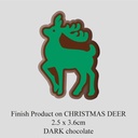 Chocolate Transfer Sheet - Dark Chocolate - Christmas Deer