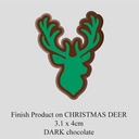Chocolate Transfer Sheet - Dark Chocolate - Christmas Deer