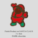Chocolate Transfer Sheet - Dark Chocolate - Christmas Santa Claus