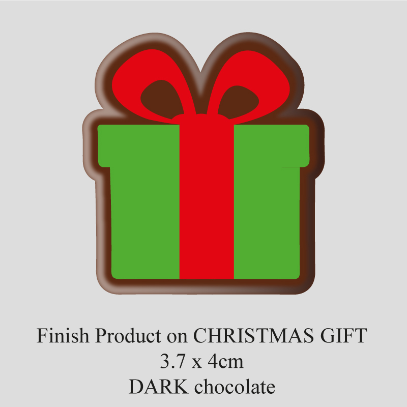 Chocolate Transfer Sheet - Dark Chocolate - Christmas Gift
