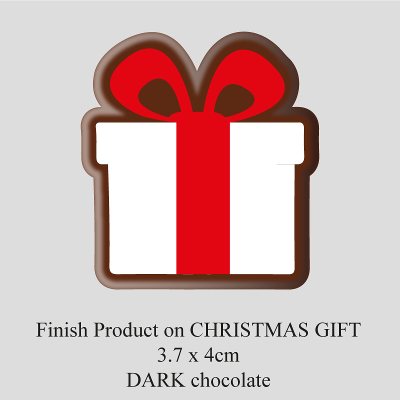 Chocolate Transfer Sheet - Dark Chocolate - Christmas Gift