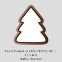 Chocolate Transfer Sheet - Dark Chocolate - Christmas Tree