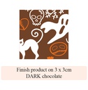 Halloween Pumpkin & Casper - 2 colors - for dark chocolate 