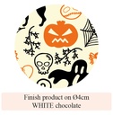 Halloween Pumpkin & Casper - 2 colors - for white chocolate