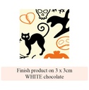 Halloween Pumpkin & Casper - 2 colors - for white chocolate