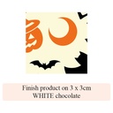 Halloween Pumpkin and Castle - 2 colors - for white chocolate