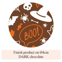 Halloween Spider & Ghost - 2 colors - for dark chocolate