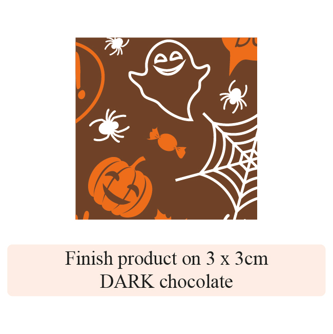 Halloween Spider & Ghost - 2 colors - for dark chocolate