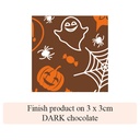 Halloween Spider & Ghost - 2 colors - for dark chocolate
