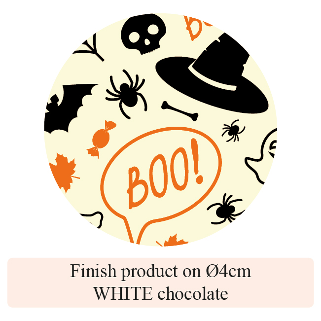 Halloween Spider & Ghost - 2 colors - for white chocolate