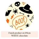 Halloween Spider & Ghost - 2 colors - for white chocolate