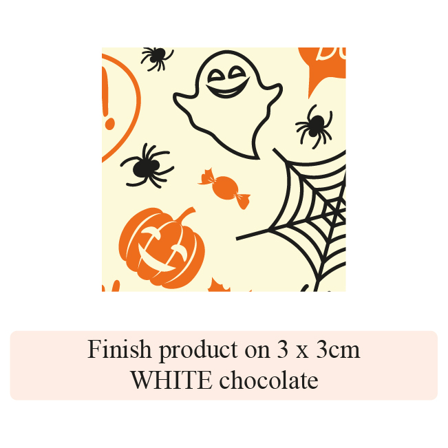Halloween Spider & Ghost - 2 colors - for white chocolate