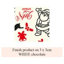 Christmas Santa - 2 colors - for white chocolate 