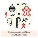 End of Year Festivities - 2 colors - for white chocolate