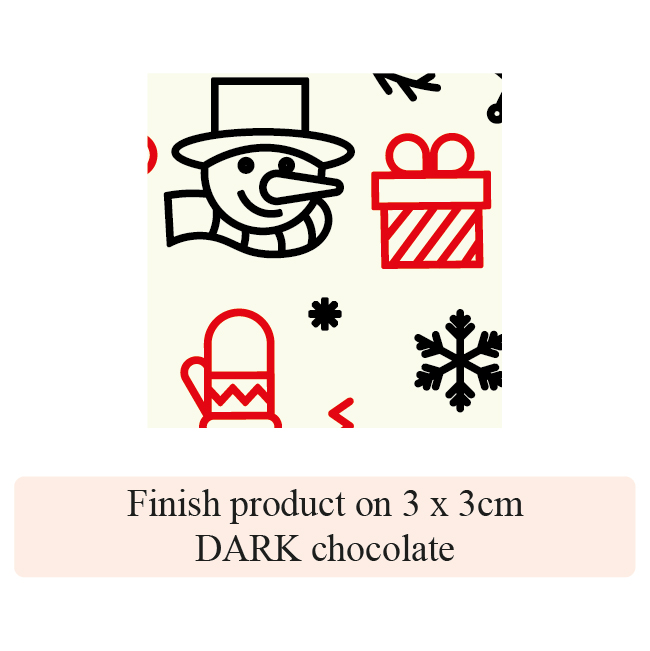 End of Year Festivities - 2 colors - for white chocolate
