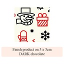 End of Year Festivities - 2 colors - for white chocolate
