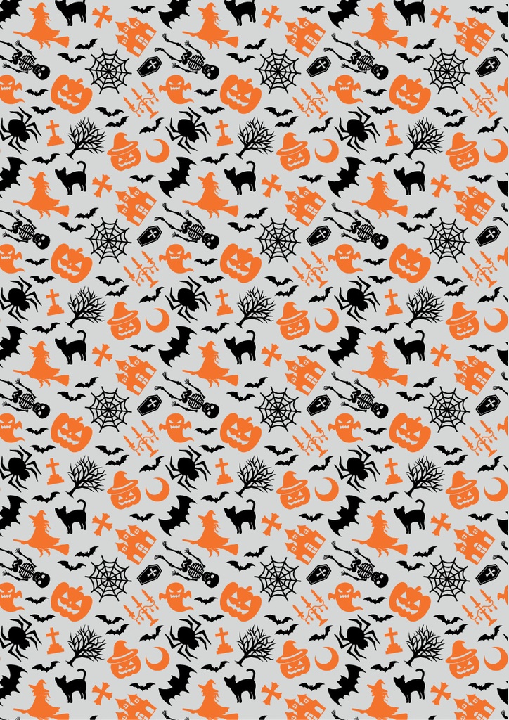 Halloween Pumpkin and Castle - 2 colors - for white chocolate