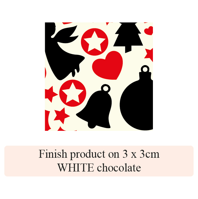 Christmas Deer Bell & Angel - 2 colors - for white chocolate