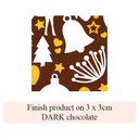 Christmas Deer, Bell & Angel - 2 colors - for dark chocolate 