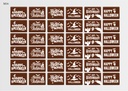 [حزمة ملاءات النقل] زخارف الهالوين مستطيلة الشكل (6 تصميمات) - الموديل 3 - متوفرة باللون البرتقالي والأبيض والأسود