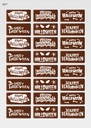 [Pack de feuilles de transfert] Décorations d'Halloween rectangulaires (6 motifs) - Modèle 4 - Disponible en orange, blanc et noir
