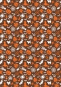 [Pack of Transfer Sheets] Halloween Pumpkin and Castle - 2 colors - for dark chocolate
