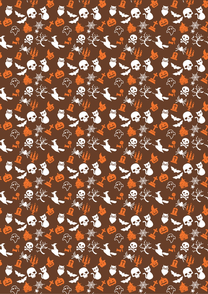 [Pack de Feuilles de Transfert] Halloween Cat & Grave - 2 couleurs - pour chocolat noir
