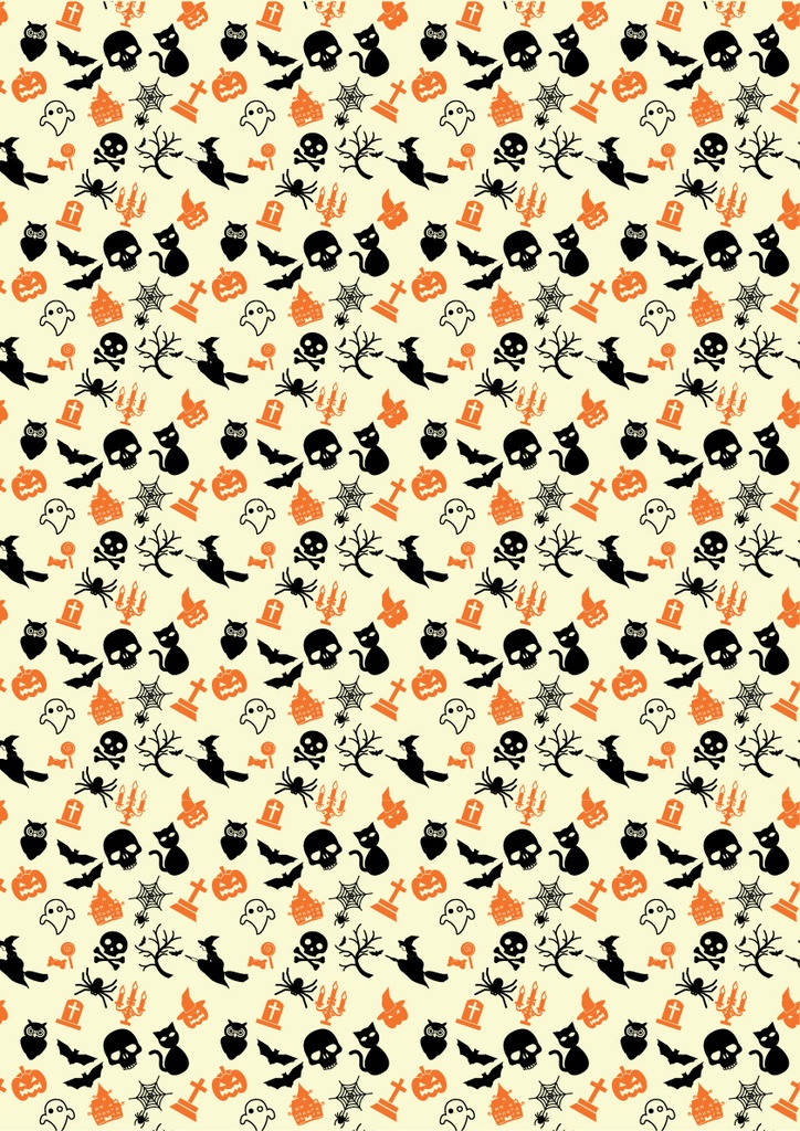 [Pack de Feuilles de Transfert] Halloween Chat & Tombe - 2 couleurs - pour chocolat blanc