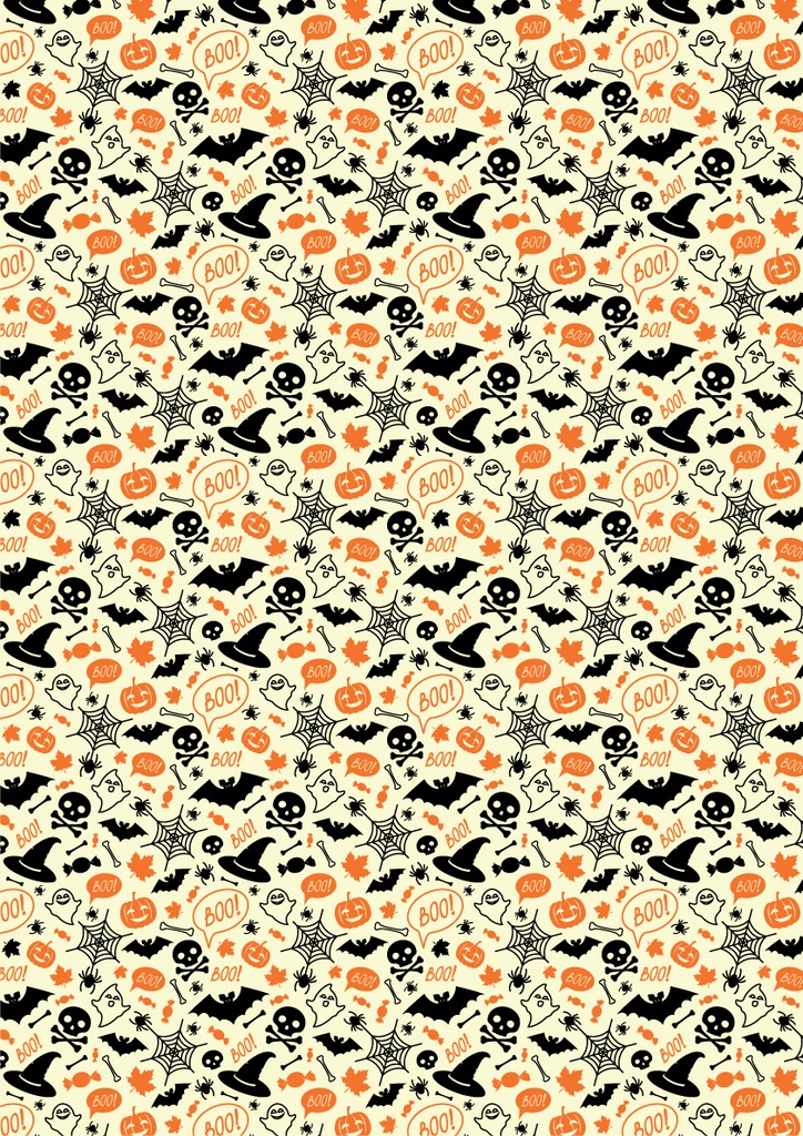 [Pack de Feuilles de Transfert] Halloween Spider & Ghost - 2 couleurs - pour chocolat blanc