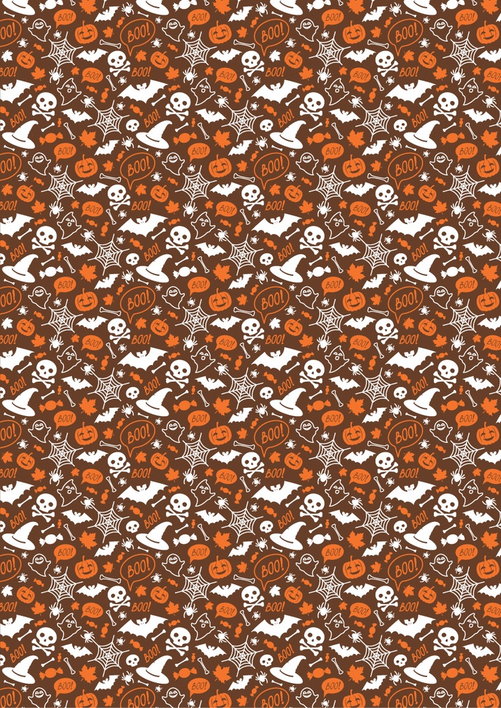 [Pack de Feuilles de Transfert] Halloween Spider & Ghost - 2 couleurs - pour chocolat noir