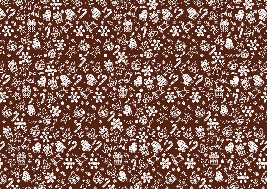[Pack de Feuilles de Transfert] Thèmes Noël & Christmas - Disponible en Or, Blanc, Noir & Rouge