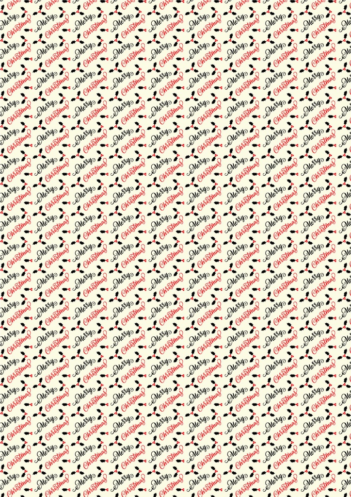 [Pack of Transfer Sheets] Merry Christmas - 2 colors - for white chocolate - Model 2