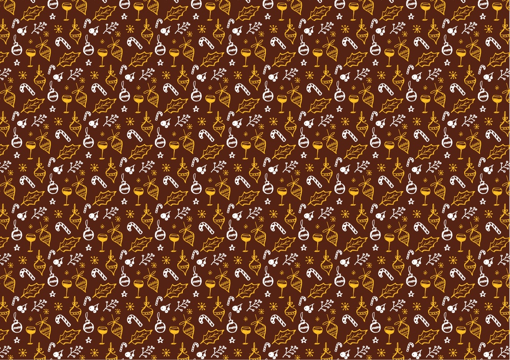 [Pack de Feuilles de Transfert] Guirlandes de Noël - 2 couleurs - pour chocolat noir